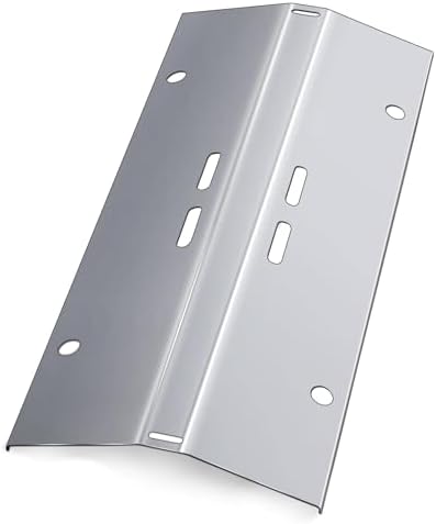 Heat Plate Shield Replacement for Cuisinart CGG-200 CGG-220 CGG-240 Gas Grill Models, Stainless Steel Heavy Duty BBQ Parts Flame Tamer Accessories, 16 3/4" x 7 3/8"