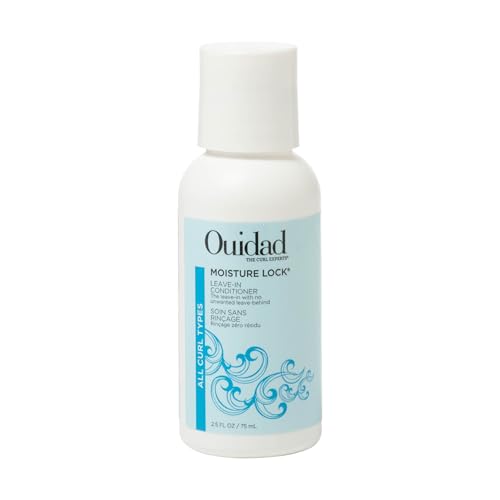 Ouidad Moisture Lock Leave In Conditioner for Curly Hair, Hydrating Curl Conditioner & Hair Detangler 2-in-1 Moisturizing Conditioner & Primer for Soft, Hydrated Hair, All Curl Types