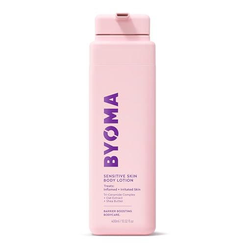 BYOMA Sensitive Body Lotion - For Dry, Irritated Skin - Fragrance-Free Moisturizer with Colloidal Oat & Shea Butter - Soothes & Relieves Itching - Skin Barrier Support - 16.9 fl oz