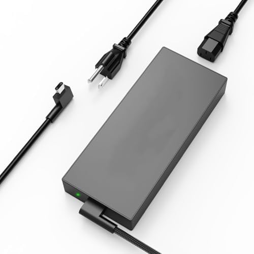 330W GaN Razer Power Adapter for Razer Blade 16 (RTX 4080, RTX 4090) Laptops and Razer Blade 18 (RTX 4080, RTX 4090) Laptops - Compact Design - Braided Cable