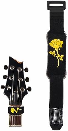 Guitar String Muter Guitar Noise Reducer Dampener Universal Guitar Fretboard Muting Wraps Suitable for Electric Acoustic Classic Guitar Bass Musical Instrument Accessories (rose)