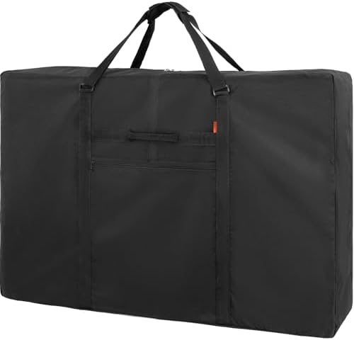 Heavy Duty Folding Chair Storage Bag - Zero Gravity Chair Cover, Extra Large Carrying Case for Beach Chair Camping Chair Folding Walker/Wheelchair