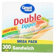 Great Value Sandwich Bags, 300 count