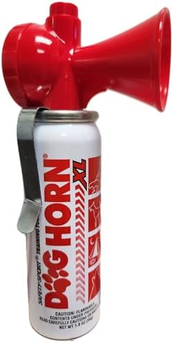 Dog Horn XL – Air Horn for Dogs. Stop Aggressive Dogs, Scare Coyotes, Bear, & Other Wild Animals! Effective Training Tool & Outdoor Safety Alarm for Hiking, Biking, Camping, Boating, & More!