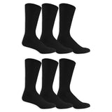 Dr. Scholl's Mens Diabetes & Circulator - 4 6 Pair Packs Non-binding Comfort And Moisture Management Sock, Black, 7-12 US