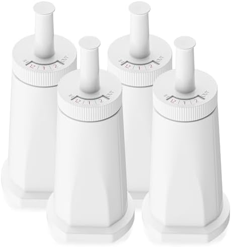 Water Filter for Breville Espresso Machine: 4 Pack Water Filters Replacement Compatible with Breville Barista Touch BES880 Barista Pro BES878 Oracle Touch BES990 BES980 Dual Boiler BES920