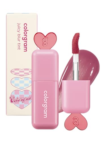 COLORGRAM Juicy Blur Tint 04 Cushiony Peach | Daily Semi-Matte, Semi-Glossy, Long-Lasting Lip Stain, Moisturizing, Buildable & Blendable, highly Pigmented (0.12 Fl. Oz.)