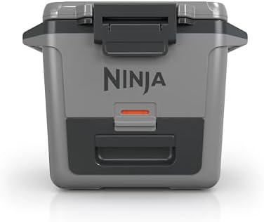 Ninja FB131GY FrostVault 30qt Hard Cooler with Dry Zone, Integrated Fridge-Temp Dry Storage Drawer, Premium Heavy-Duty Insulated Cooler, Keeps Ice for Days, Slate Gray