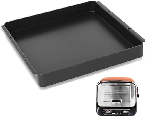 SafBbcue Woodfire Outdoor Griddle Pan for Ninja Woodfire OO100 Series Pizza Oven Accessories, Ninja Woodfire 8-in-1 Outdoor Oven Accessories Ninja Pizza Oven XSKOCTPN Non-Stick Griddle Plate 12" x 12"