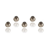 Hearing Aid Domes Smoky Gray Tips Ear Pieces Comfortable for Open Fit BTE Sound Amplifier PSAP Kit Invisible 8mm (M * 5)