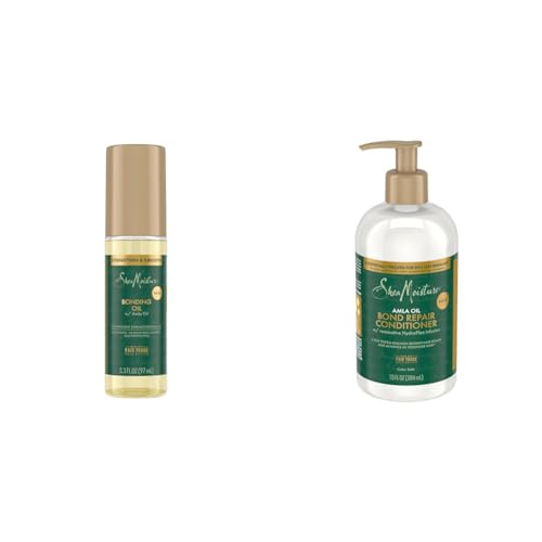 SheaMoisture Bond Repair System with Amla Oil, Shea Butter Conditioner, Shampoo & Bonding Oil for Smoothing Frizz, Repairing Damage