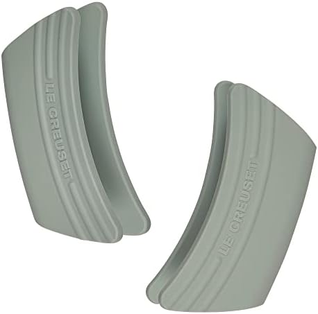 Le Creuset Silicone Set of 2 Handle Grips, 5" x 2 1/2" each, Sea Salt