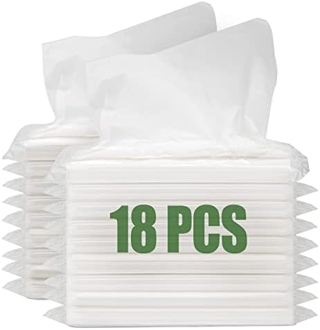 Car Tissue Refill, 18 Packs Car Tissues Auto Visor Tissue Refills for Visor, Napkins Holder Refill, Car Travel Tissues, Soft and Smooth (18 Pieces)