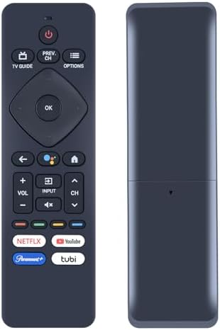 PZL New Voice RF439A-V06 RF439AV06 URMT26CND001 Replacement Remote Control for Philips LED 4K Android Smart TV 43PFL5766/F7D 55PFL5766/F7D 55PFL5766/F7E 65PFL5766/F7D 50PFL5766/F7D 55PUL7472/F7