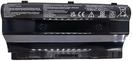New A42-G75 Replacement Laptop Battery Compatible with Asus G75 G75VM 3D G75VW 3D G75VX 3D G75V G75VX G75VM G75V G75VW 3D Series (74Wh/5200mAh 14.4V 8 Cell)
