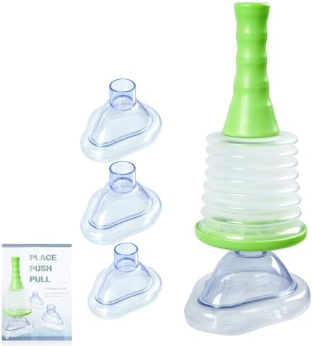 Emergency Airway Suction Device - Portable Anti-Choking Device Kit for Kids and Adults, Green Travel-Friendly First Aid Device for Children and Adults, Vacuum Power Body Fluid Suction Apparatus-Kits