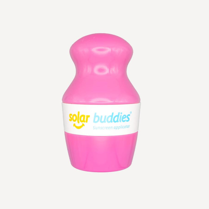 Full Pink Solar Buddies Refillable Roll On Sponge Applicator For Kids, Adults, Families, Travel Size Holds 100ml Travel Friendly for Sunscreen, Suncream and Lotions (Full Pink)