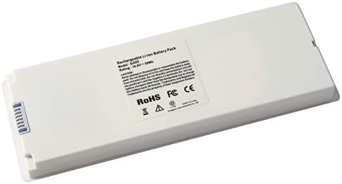 ARyee 59Wh 10.8V A1185 Laptop Battery Replacement for Apple MacBook 13 A1181 MA561 MA254 MA255 MB402 MB061 MB062 (Mid/Late 2006, Mid/Late 2007, Early/Late 2008, Early/Mid 2009)