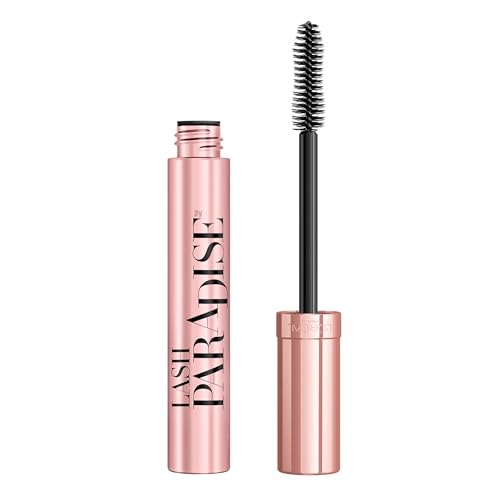 L'Oreal Paris Makeup Lash Paradise Mascara, Voluptuous Volume, Intense Length, Feathery Soft Full Lashes, No Flaking, No Smudging, No Clumping, Black, 0.28 Fl Oz (Pack of 1)