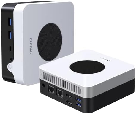 CHUWI LarkBox X Mini PC, Intel N100(3.4GHz,TDP 15W), 512G SSD 12GB LPDDR5, 4K Triple Display, Windows 11 Mini Desktop Computer, USB3.2, WiFi 6, BT5.2,HDMI, 2.5G+1G Dual LAN, VESA
