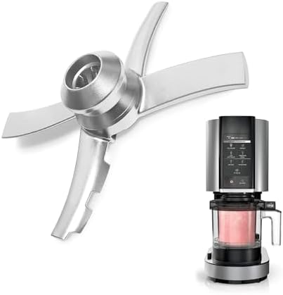 Replacement Stainless Steel Paddle Blade Compatible with Ninja Creami NC300 Series Ice Cream Makers, Mixing Parts for Ninja NC299AMZ, NC301, CN305A, CN301CO Ice Creami accessories