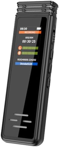 Digital Voice Activated Recorder Recording Device with Clip Audio Recorder with Playback 64GB Tape Recorder Noise Reduction Sound Recorder for Lectures.Meeting.Interview