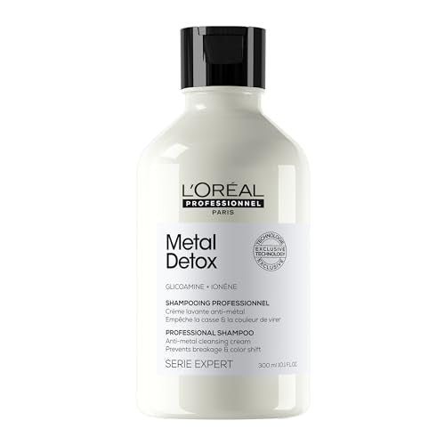 L’Oreal Professionnel Metal Detox Shampoo - Sulfate-Free Anti-Breakage Shampoo For Damaged or Color-Treated Hair, Detoxifies, Prevents Damage & Prolongs Hair Color
