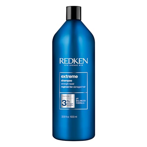 Redken Extreme Shampoo | Prevents Hair Breakage & Repair for Damaged Hair | Strengthen and Fortify Hair | Infused With Proteins | For Weak, Brittle Hair