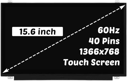 Replacement for Dell Inspiron 15 3567 3558 LCD Screen for P47F001 Display NT156WHM-T00 B156XTK01.0 HD 1366X768 15.6 inch 40 Pins 60Hz LED Display Digitizer Panel (for Touch Screen Only)