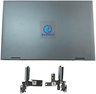 Replacement Laptop LCD Back Cover Top Case Rear Lid with Hinges for Dell Inspiron 5410 5415 7415 2-in-1 0GWRR6 GWRR6 Blue