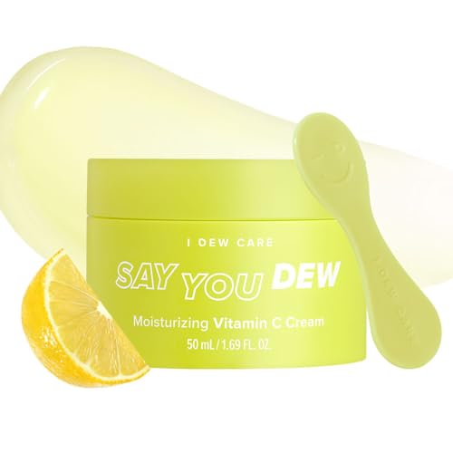 I DEW CARE Vitamin C Face Moisturizer - Say You Dew | Korean Skin Care Routine Panthenol, Niacinamide, Non-irritating, Hydrate and Illuminate Glass Smoother Skin, Lightweight, 1.69 FL Oz