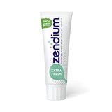 Zendium Extra Fresh Toothpaste 75ml - contains natural antibacterial enzymes and proteins - natural protection against bad breath with up to 12 hour fresher breath - SLS free, Triclosan free