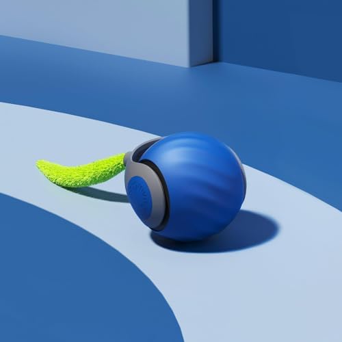 Speedy Ball Tail Cat Toy 2.0, Turbo Smart Interactive Cat Toy Ball 3.0 for Indoor Cats, Automatic Cat Rolling Ball Toy, Cat Self Moving Toy