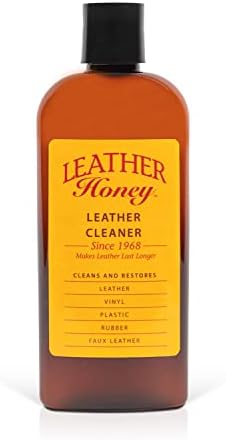 Leather Honey Leather Cleaner: Non-Toxic Leather Care Made in the USA Since 1968. Deep Cleans Leather, Faux & Vinyl - Couches, Car Seats, Purses, Tack, Shoes & Bags. Safe Any Colors & White Leather
