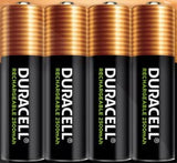 DURACELL Rechargeable Battery Set: BATTERY_CHARGER with 4 AA 2500mAh, 4 AAA 900mAH Pre-Charged NiMH Batteries