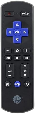 GE Roku TV Remote Replacement Only for ROKU TV and TCL Roku TV Remote/ONN Roku TV Remote/Hisense Roku TV Remote/Sharp Roku/Element Roku/Westinghouse Roku/Philips Roku Replacement Remote 66814