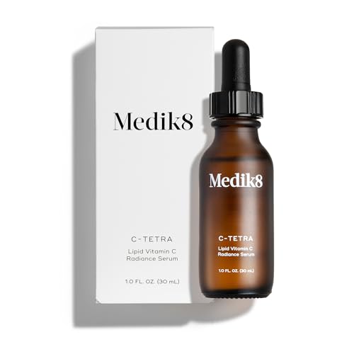 Medik8 C-Tetra - Brightening, Balancing, Plumping Daily Vitamin C Face Serum - Firms and Smooths Fine Lines and Wrinkles - With Squalane - 1.0 oz