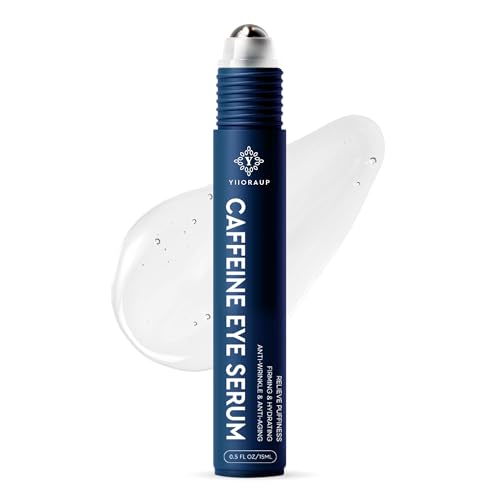 Eye Bags Treatment for Men: Eye Roller for Puffy Eyes and Under Eye Puffiness Reducer – Caffeine Eye Cream for Dark Circles and Wrinkles