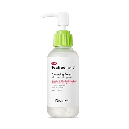 Dr.Jart+ Teatreement Cleansing Foam Face Wash for Oily Skin | Korean Skin Care, 4.05 Fl Oz