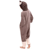 COSUSKET Snug Fit Unisex Adult Onesie Pajamas, Flannel Penguin Cosplay Animal One Piece Halloween Costume Sleepwear Homewear