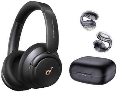 Soundcore Life Q30 by Anker Hybrid Active Noise Cancelling Headphones, with C30i Open-Ear Earbuds, Multiple Modes, Hi-Res Sound, Custom EQ via App, 50H Playtime, Comfortable Fit, Bluetooth