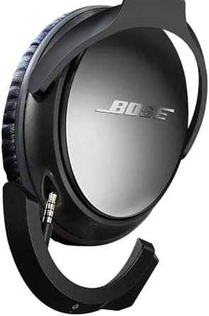 Upgraded aptX Wireless Bluetooth Adapter for Bose QuietComfort QC 25 Headphones with Mic/Volume Control, Black