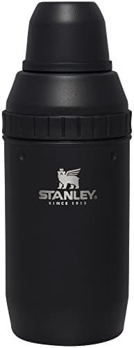 Stanley Happy Hour Cocktail Shaker Set 20 oz | Bartender Kit for Camping and Travel | Cocktail Drink Mixing Set with 2 Cups | Insulated Stainless Steel | BPA-Free | Matte Black