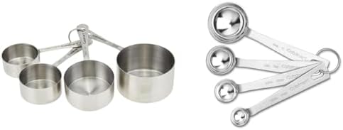 Cuisinart Stainless Steel Measuring Cups Set of 4 and Measuring Spoons Set of 4