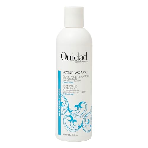 Ouidad Water Works Curly Hair Shampoo, Clarifying Shampoo for Build Up, Removes Impurities, Maintains Curls' Natural Moisture, For All Curl Types