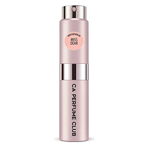 CA Perfume Impression of Christian D. Miss Dear For Women Replica Version Fragrance Dupes Concentrated Long Lasting Eau de Parfum Spray Refillable Atomizer Bottle 0.27 Fl Oz/8ml-X1
