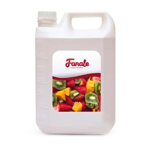 Fanale Premium Flavoring Concentrated Syrup for Bubble Tea 11 lb | Lychee Flavor Syrup | for Boba Tea, Smoothies, Slushes, Desserts | 11lb | Pack of 4 | SRP050