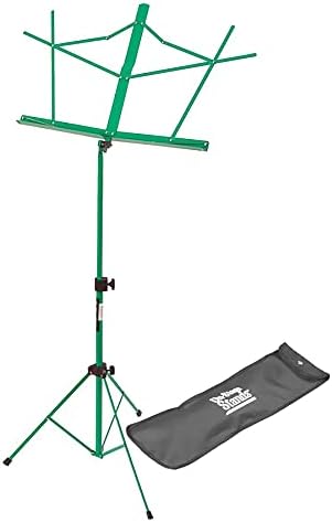On-Stage SM7122GRB Compact Folding Sheet Music Stand with Bag, Green