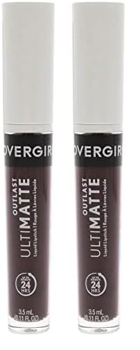 COVERGIRL Outlast UltiMatte One Step Liquid Lip Color, Noir & Forever, 0.12 Fl Oz (Pack of 2)