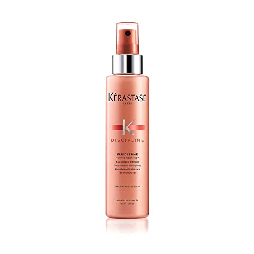 KERASTASE Discipline Fluidissime Anti-Frizz Spray | Hair Smoothing & Heat Protectant Spray | Illuminates Shiny Hair | With Morpho-Keratine and Conditioning Agents | For Styled Hair